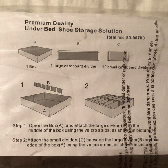 Premium Quality Under Bed Shoe Storage Solution - Picture 5 of 8